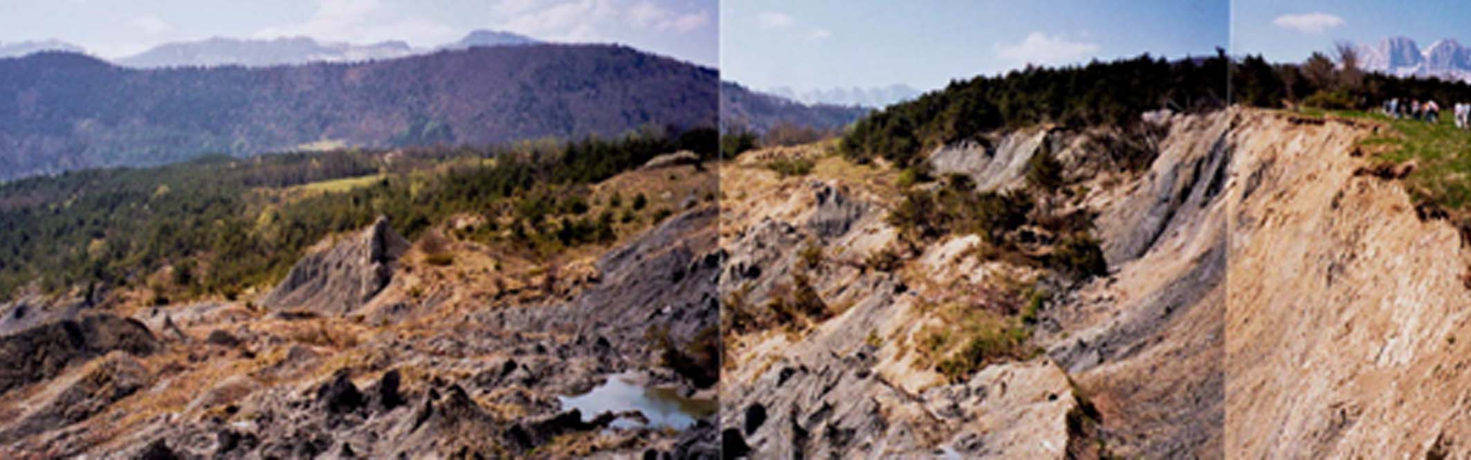 Avignonet/Harmalière landslides: main scarp in 1995