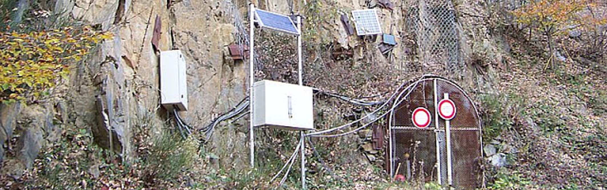 Séchilienne landslide: entrance of the monitoring gallery